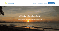 Desktop Screenshot of medasol.sk